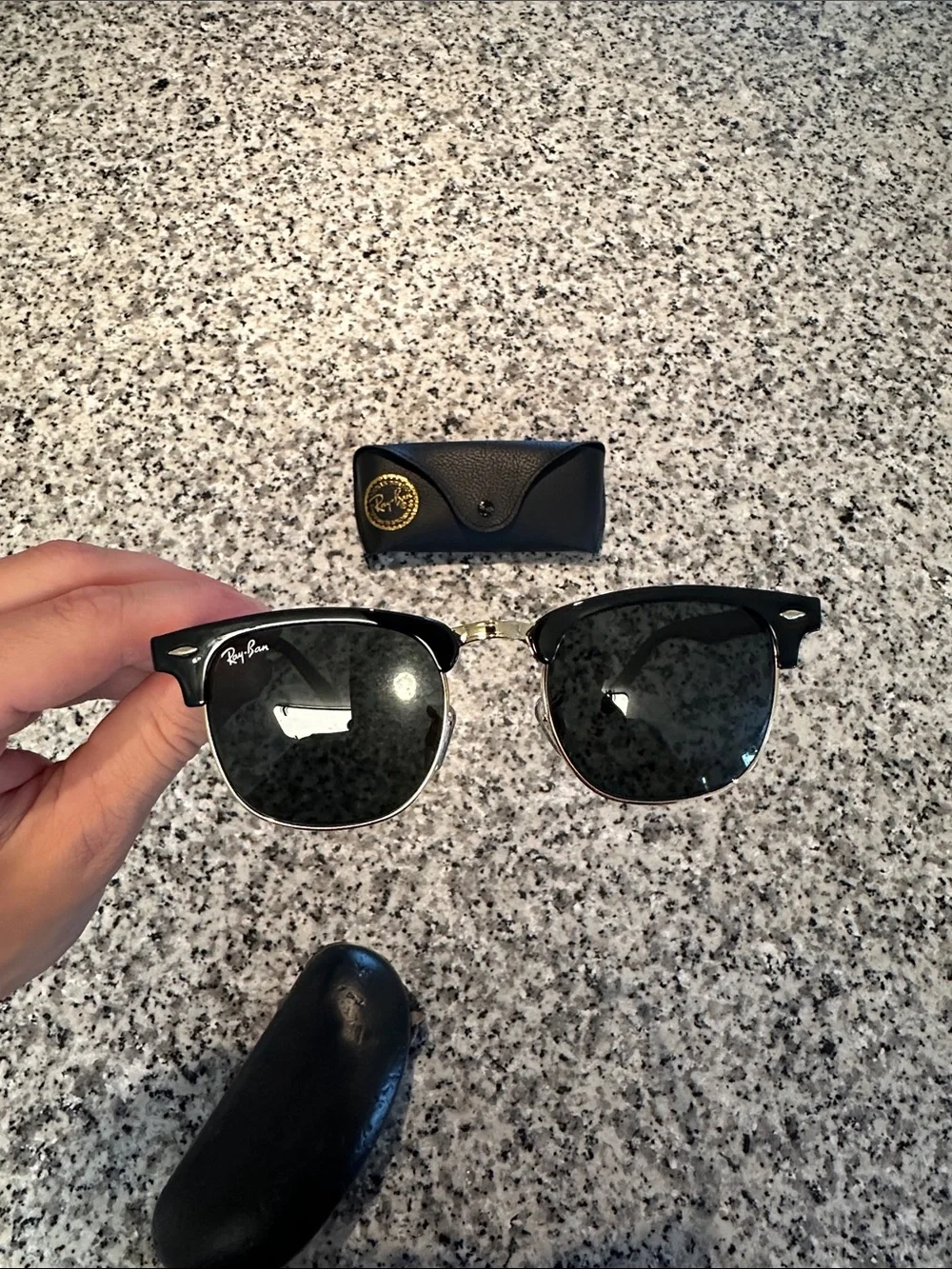 Ray-Ban Black Frame Sunglasses with Black Case